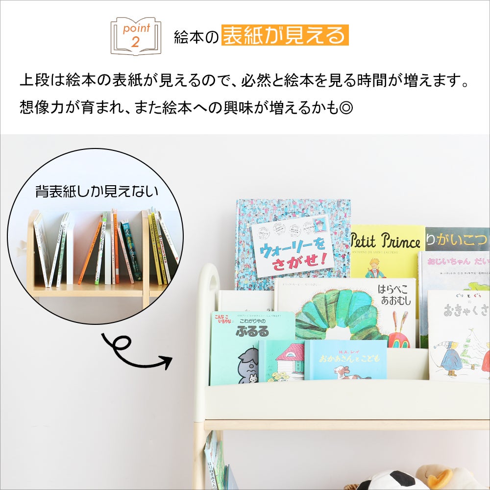 アレンジできる絵本ラック