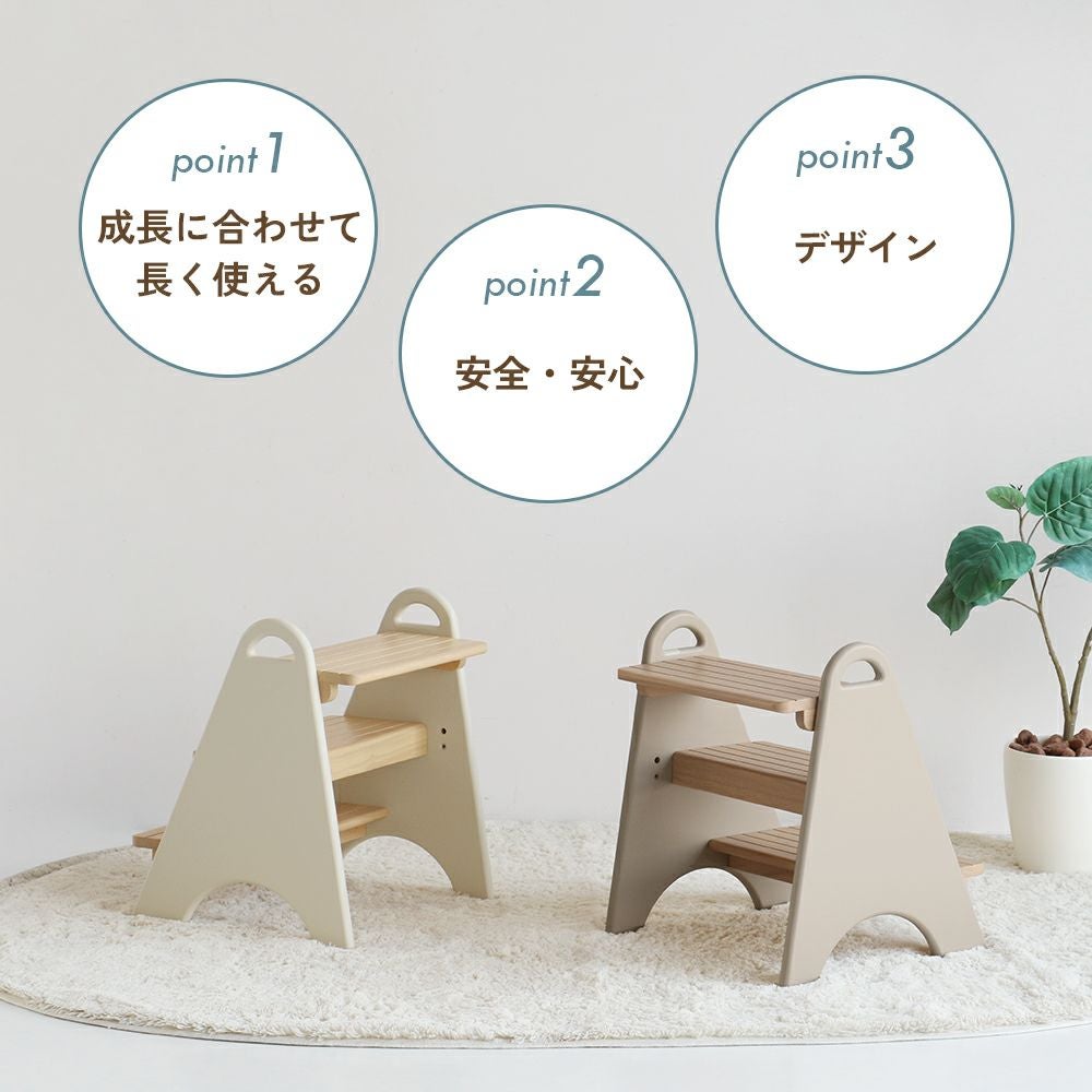aページ　踏み台他3点 Amazon.co.jp: [市場] キッズステップ 踏み台 子供 3段 ティアナ 木製