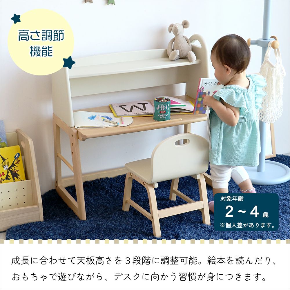 楽天市場】キッズデスク ILT-3641IV お絵かき 工作 子供 幼児 机 Kids