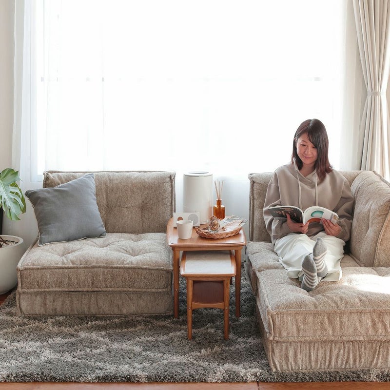 北欧テイストのブロックソファ