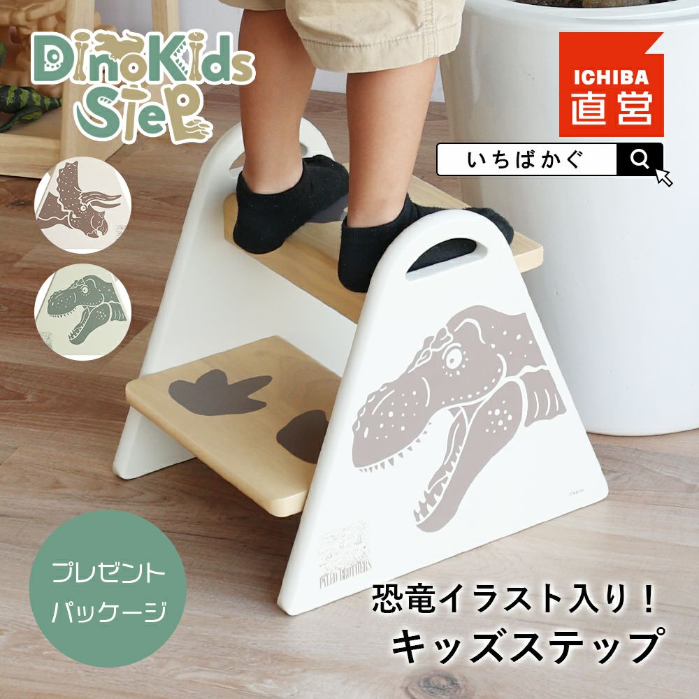恐竜イラスト入りキッズステップ
