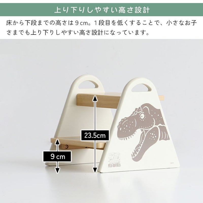 恐竜イラスト入りキッズステップ