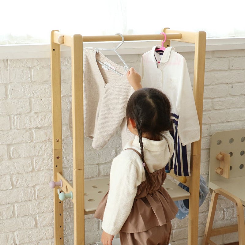2way仕様のキッズハンガーラック